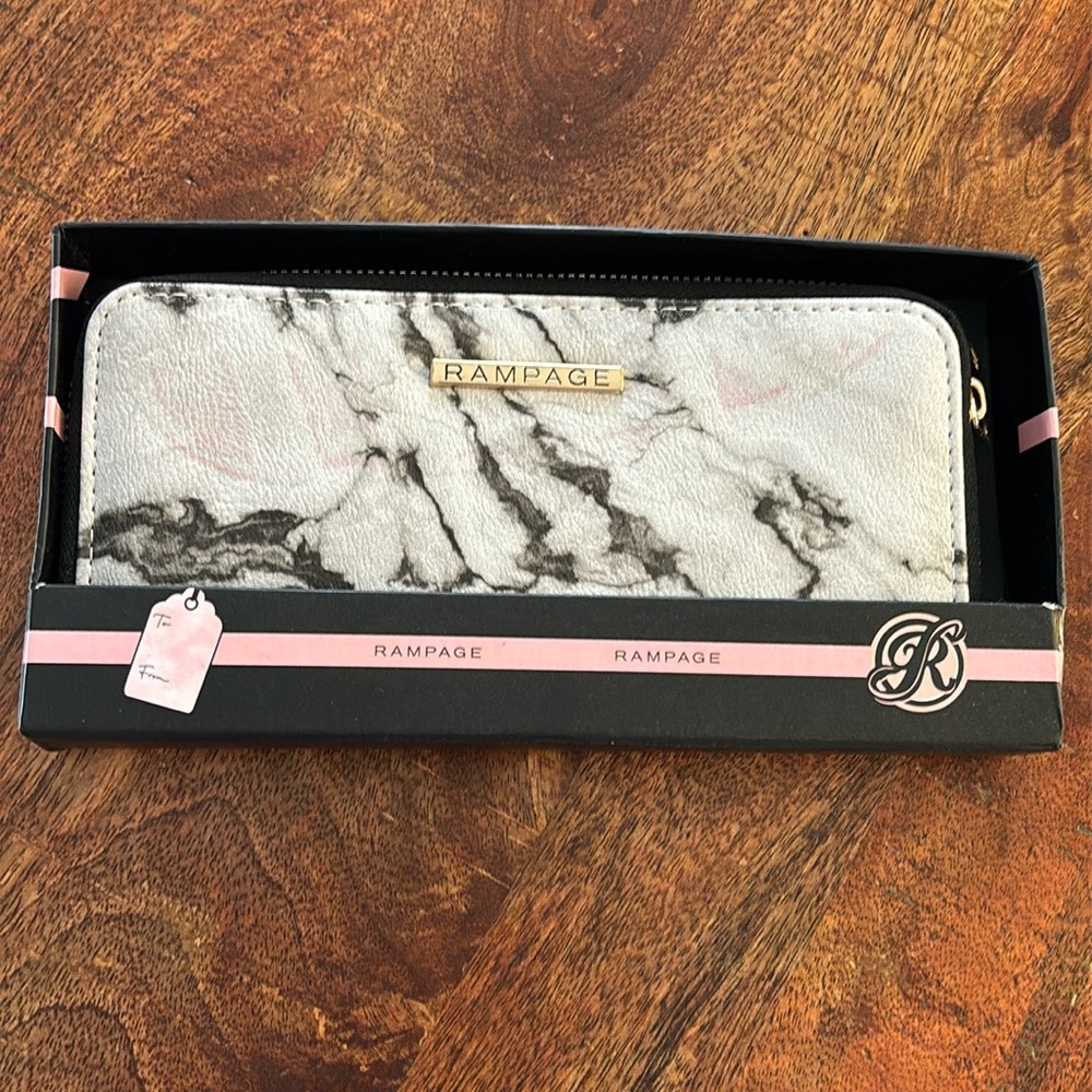 NIB Rampage Marble Patterned Wallet - Picture 1 of 5